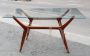 Ico Parisi coffee table with double glass top