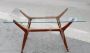 Ico Parisi coffee table with double glass top              