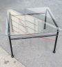 Postmodern Slim coffee table by Innovator Design Sweden in glass, 1990s