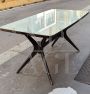 Italian 1950s table in Ico Parisi style with glass top