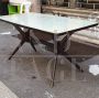 Italian 1950s table in Ico Parisi style with glass top