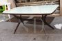 Italian 1950s table in Ico Parisi style with glass top