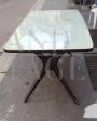 Italian 1950s table in Ico Parisi style with glass top