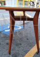 Mid-century Italian table from the 1950s with glass top