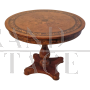 Round inlaid table in antique classic style