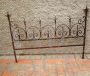 Antique bed headboard in hand-wrought iron, late 19th century   