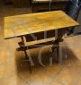 Antique mid-19th century Tyrolean table with drawer 