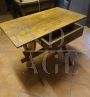 Antique mid-19th century Tyrolean table with drawer