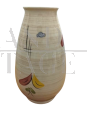 Ceramic vase by Bay Keramik for W. Germany with flowers