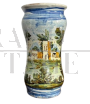 Antique Albarello ceramic pharmacy jar, Naples 18th century