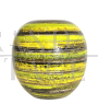 Lupi design vase in yellow and black ceramic, Italy 1960s