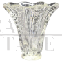 Vase in transparent artistic Murano glass with bubbles, 1950s