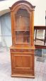 Antique tall two-body display cabinet