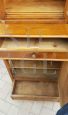 Antique tall two-body display cabinet