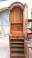Antique tall two-body display cabinet