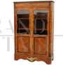 Antique inlaid display cabinet from the 19th century - Napoleon III period