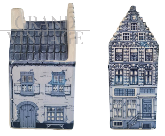 Casetta Delft N.3 in ceramica dipinta a mano, su toni del blu
