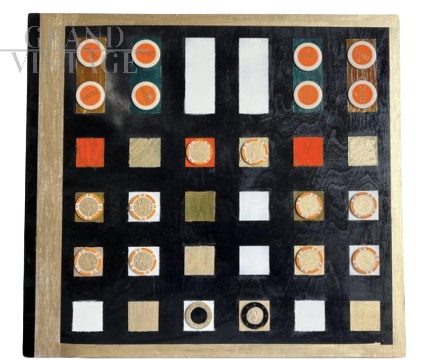 Casinò - dipinto di Bruno Carlino, tempera smalto e plastica su tavola                            