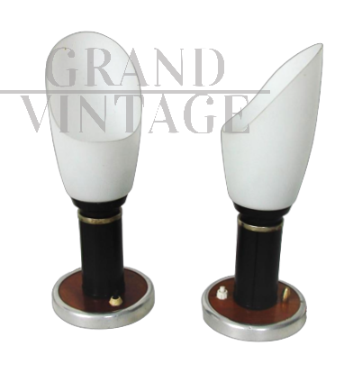 Coppia di lampade da tavolo modernariato anni '50                            