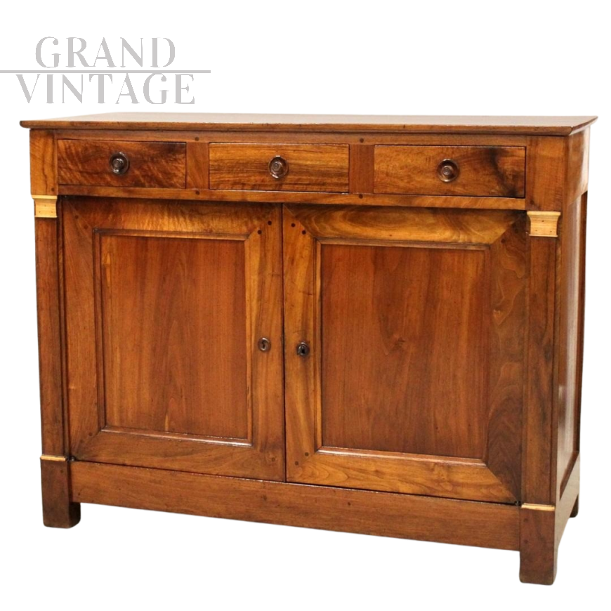 Credenza antica Impero dell'800 in noce                            