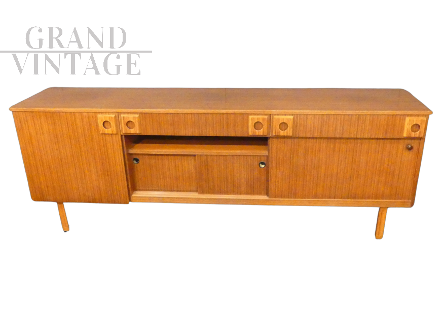 Credenza madia mid-century in palissandro attribuibile a Cantù                            