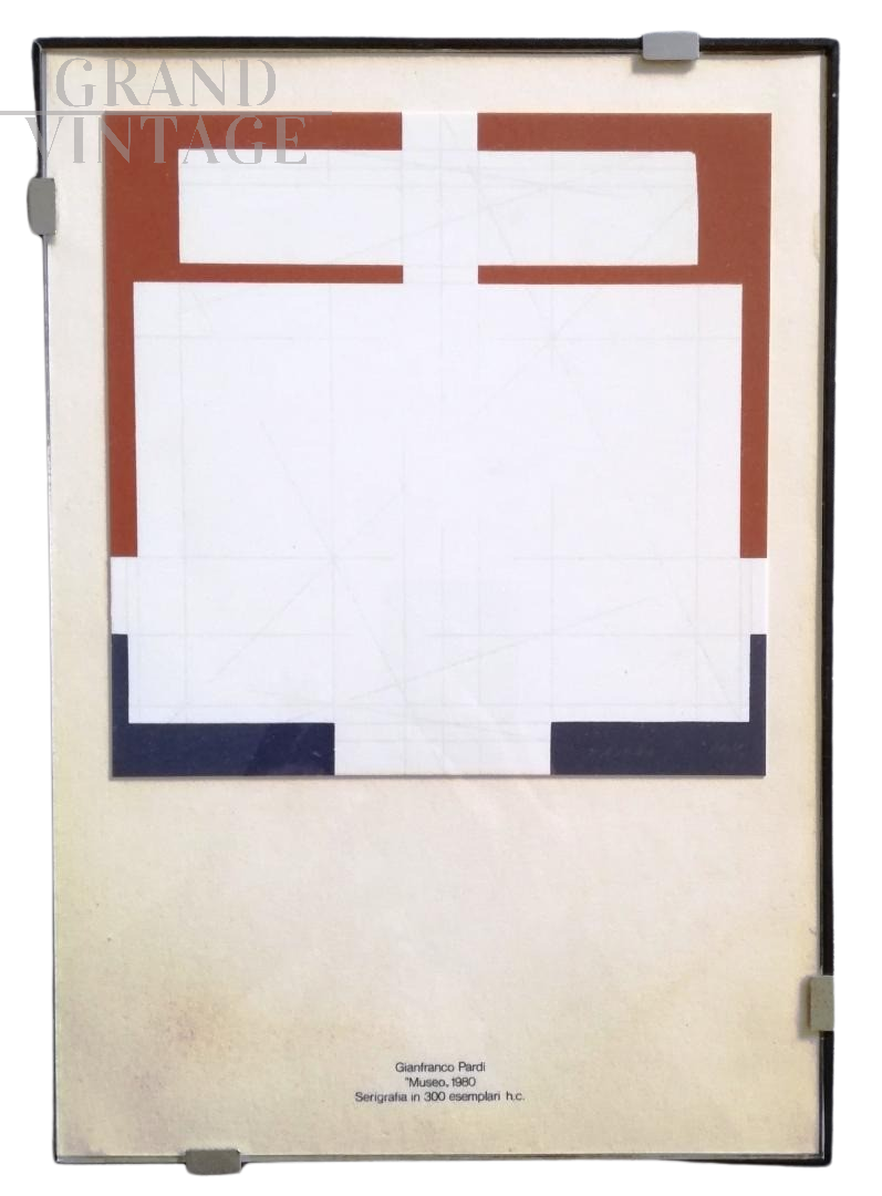 Gianfranco Pardi - serigrafia Museo, 1980                            
