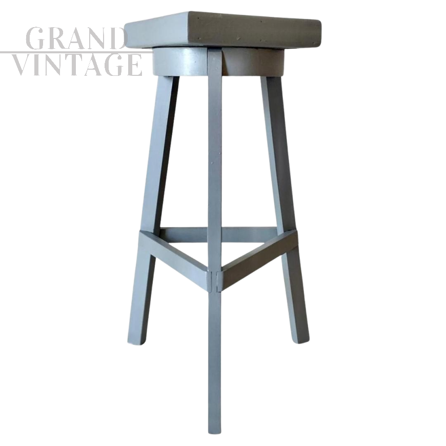 Grande piedistallo in legno massello, Italia anni '50