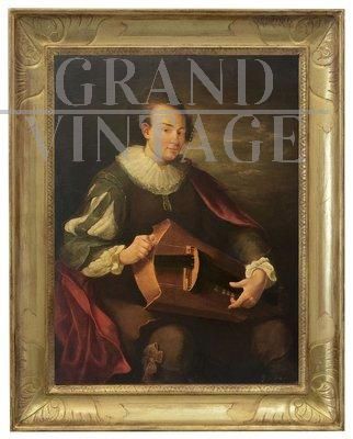 Giovanni Faliero - Il musicista, dipinto barocco di scuola napoletana, inizio XIX secolo