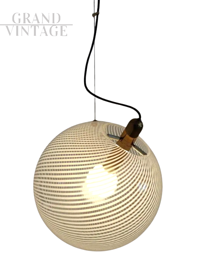 Lampada a sospensione di Ludovico Diaz De Santillana per Venini                            