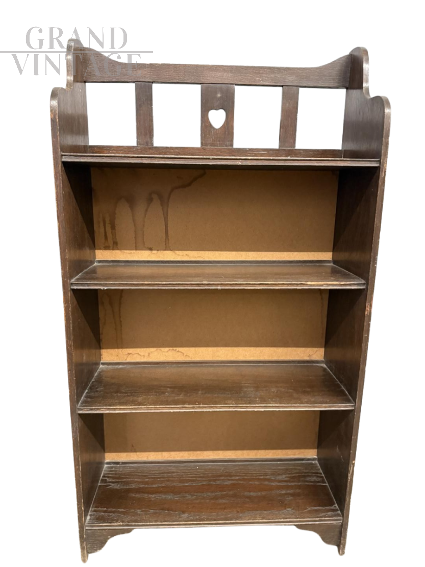 Libreria pensile antica di Makers Bristol in rovere                            