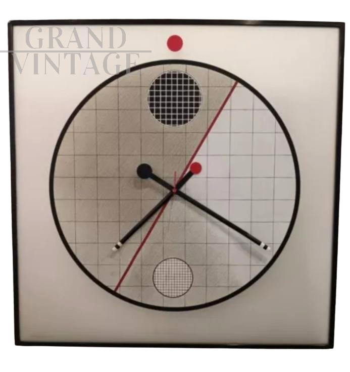 Orologio da parete Morphos di Kurt B. Delbanco per Acerbis, anni '80                            