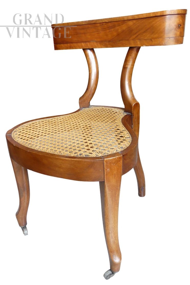 Sedia Thonet da fumatore originale con posacenere