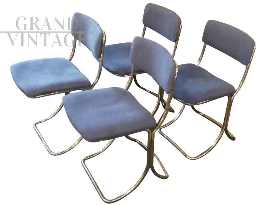 4 sedie Giotto Stoppino anni '70