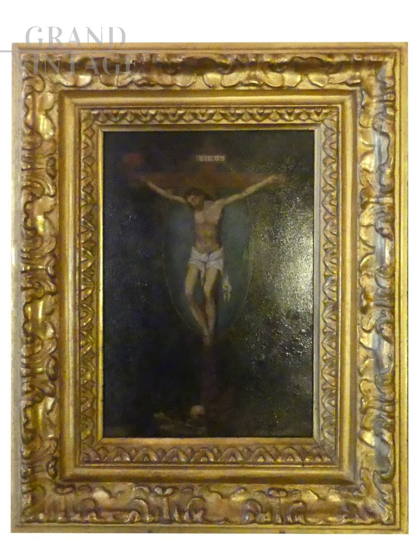 Dipinto Crocifissione,  primi '800 Italia
