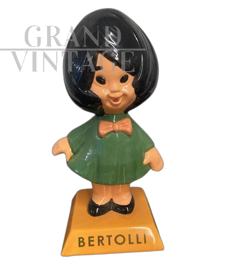 Personaggio pubblicitario del Carosello Olivella Bertolli in ceramica, anni '60                            