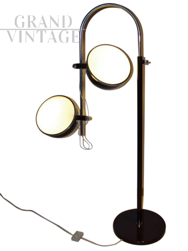 Lampada da terra vintage a due luci,  anni '50