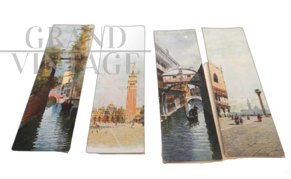 Raccolta di 12 stampe a cartolina di Venezia, anni '50