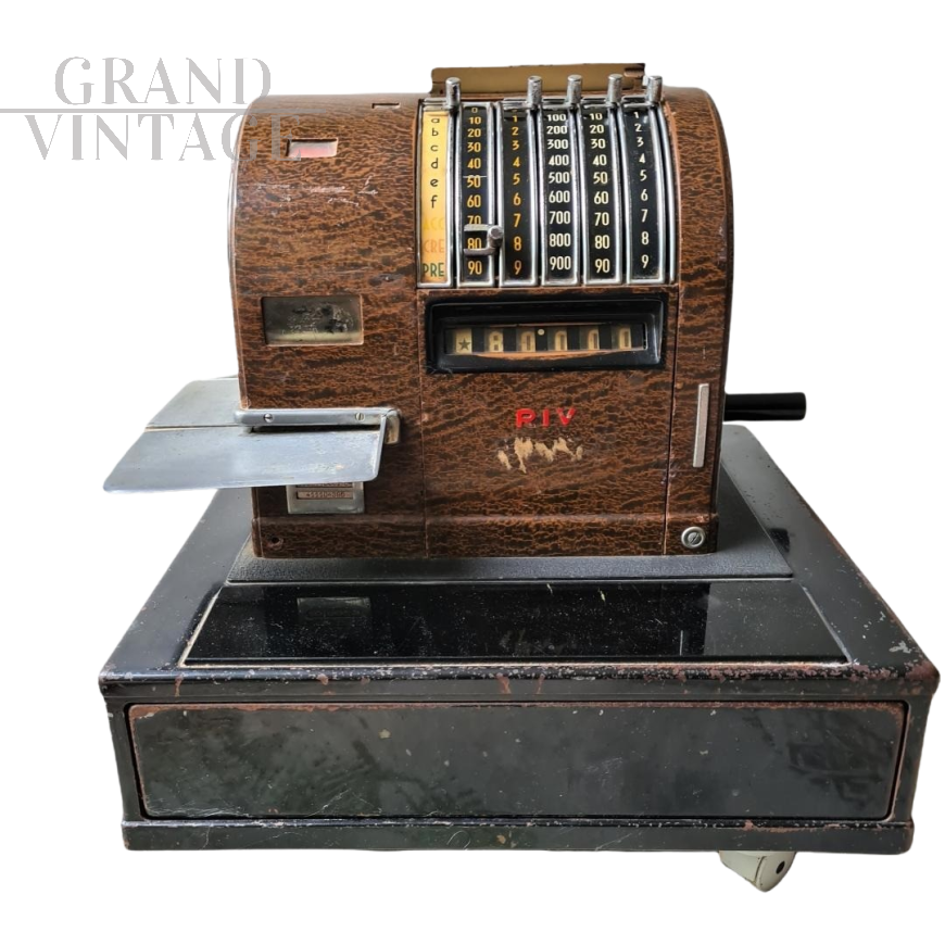 Registratore di cassa RIV modello 8506 500100, Torino anni '30                            