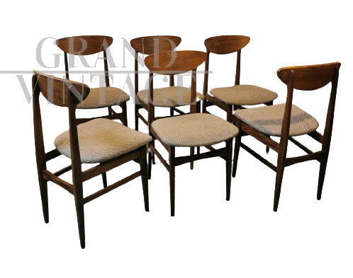 Set 6 sedie vintage Scandinave anni '50