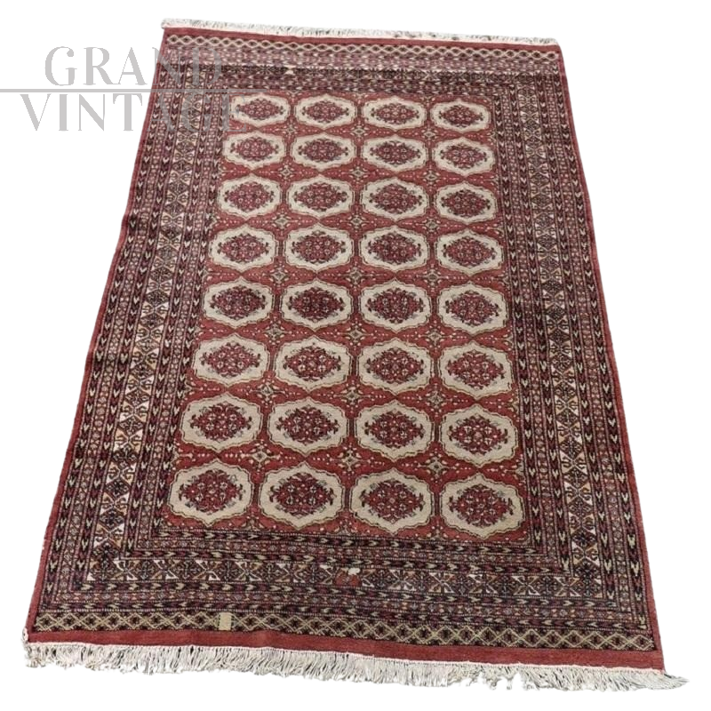 Tappeto Bokhara vintage annodato a mano, 156 x 247 cm                            