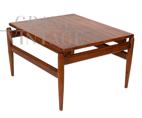 Tavolino da salotto di ico Parisi anni '60 in legno massello                            