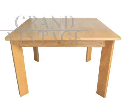 Tavolo allungabile vintage in frassino anni '70