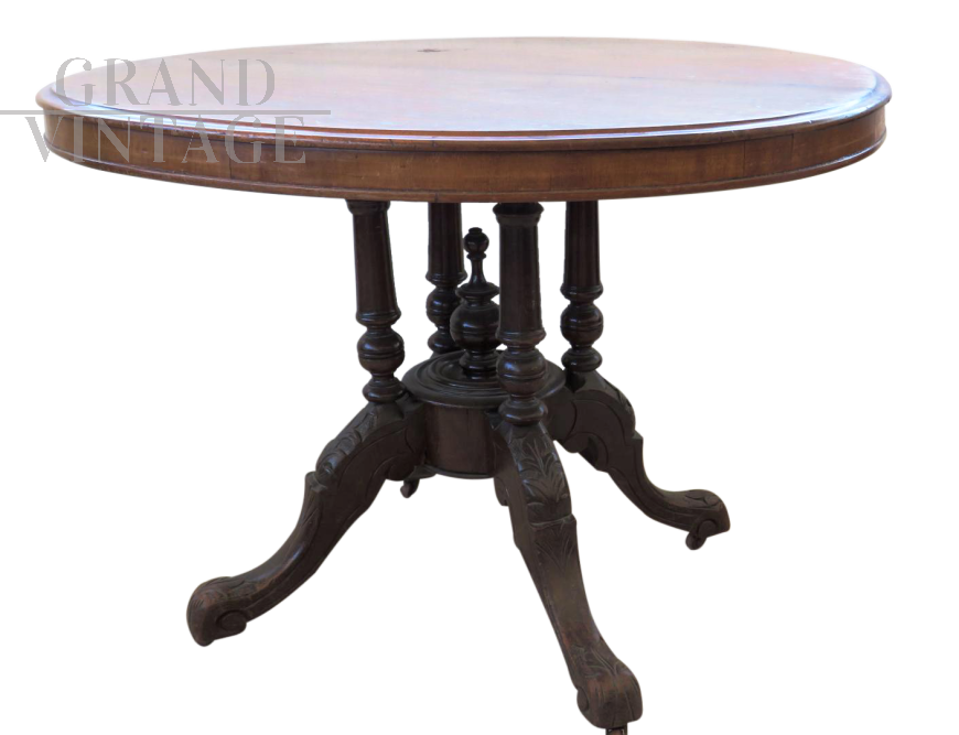 Tavolo da pranzo Vittoriano di fine XIX secolo
