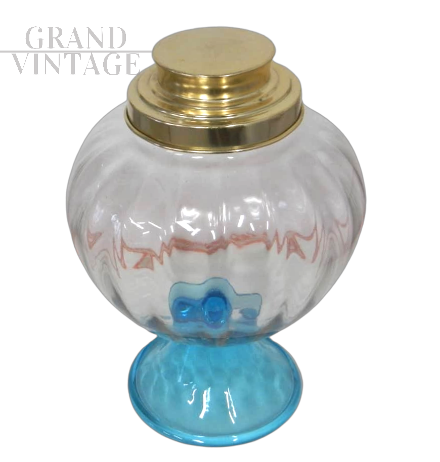 Vaso da negozio vintage per caramelle, Italia anni '70                            