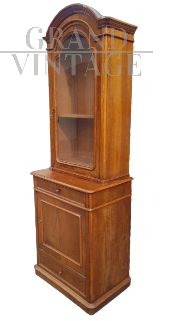 Vetrina alta antica a due corpi