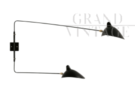 Applique di Serge Mouille a doppia luce                            