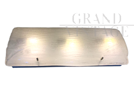 Applique o plafoniera singola in vetro di Murano attribuita a Mazzega