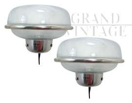 Coppia di lampade da parete di Gino Sarfatti per Arteluce, anni '50                            