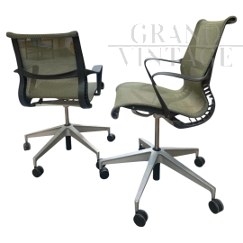 Coppia di poltrone da ufficio Setu di Herman Miller                            