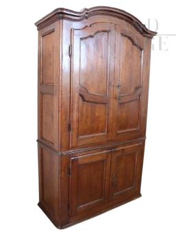 Credenza dispensa del '700 in pioppo massello, epoca Luigi XV                            